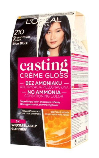 LOREAL Casting Creme Gloss Krem koloryzujący nr 210 Granatowa Czerń 1 op.