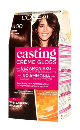 LOREAL Casting Creme Gloss Krem koloryzujący nr 400 Brąz 1op.
