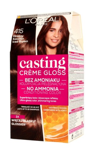 LOREAL Casting Creme Gloss Krem koloryzujący nr 415 Mroźny Kasztan 1op.