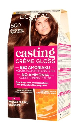 LOREAL Casting Creme Gloss Krem koloryzujący nr 500 Jasny Brąz 1 op.