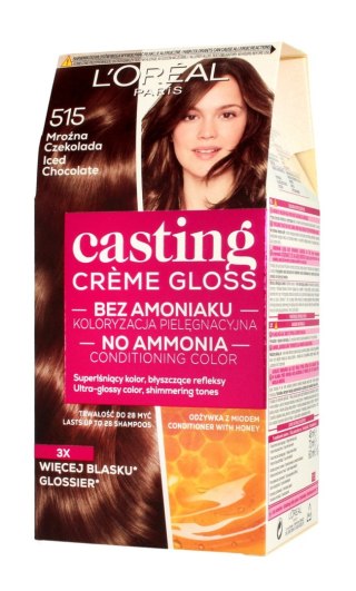 LOREAL Casting Creme Gloss Krem koloryzujący nr 515 Mroźna Czekolada 1op.