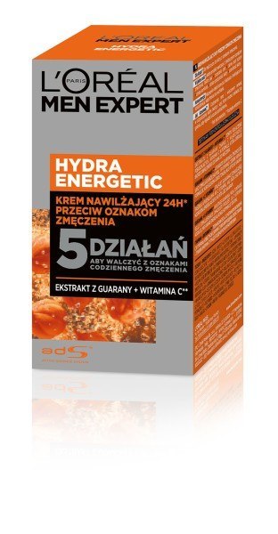 LOREAL Men Expert Hydra Energetic Krem nawilżający przeciw oznakom zmęczenia 25+ 50 ml