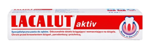 Lacalut Pasta do zębów Activ paradontoza 75ml Lacalut Pasta do zębów Activ paradontoza 75ml