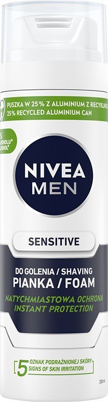 NIVEA MEN Łagodząca pianka do golenia Sensitive 200 ml