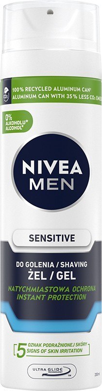 NIVEA MEN Łagodzący żel do golenia Sensitive 200 ml