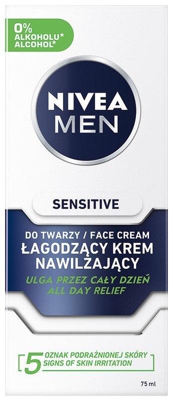 NIVEA MEN Nawilżający krem do twarzy Sensitive 75 ml NIVEA MEN Nawilżający krem do twarzy Sensitive 75 ml