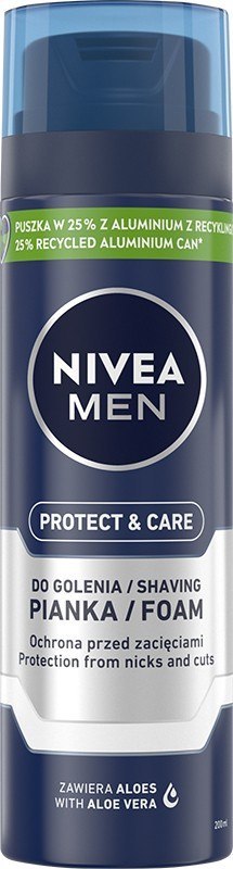 NIVEA MEN Pianka do golenia Protect & Care 200 ml