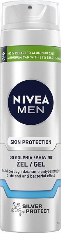 NIVEA MEN Żel do golenia Silver Protect 200 ml