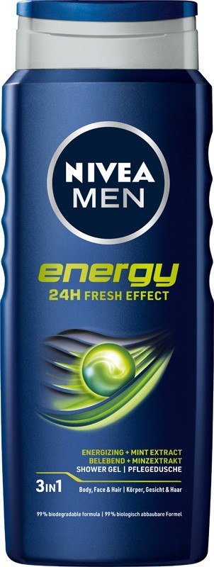 NIVEA MEN Żel pod prysznic Energy 24H Fresh Effect 500 ml