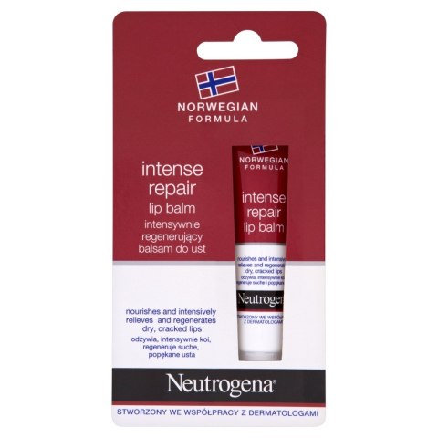 Neutrogena Formuła Norweska Balsam do ust intensywnie regenerujący 15ml