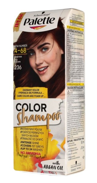 Palette Color Shampoo Szampon koloryzujący nr 4-68 (236) Kasztan 1op.