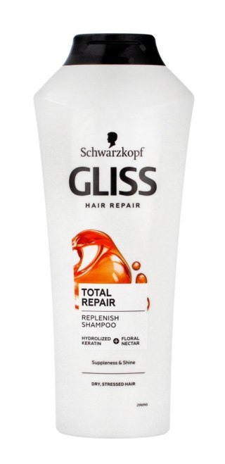 SCHWARZKOPF Gliss Total Repair Szampon do włosów suchych i zniszczonych 400 ml