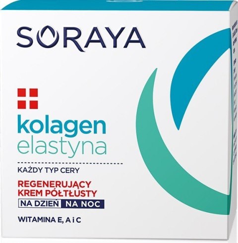 Soraya Kolagen Elastyna Regenerujący Krem półtłusty na dzień i noc 50ml