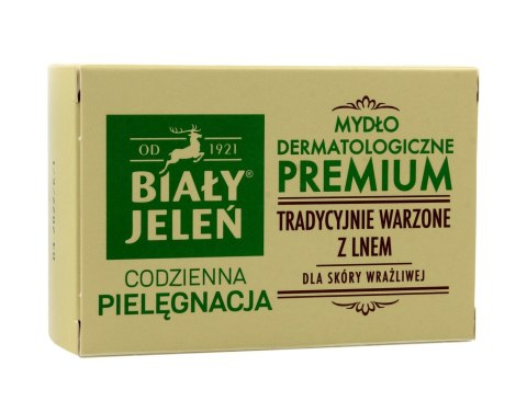 Biały Jeleń Codzienna Pielęgnacja Mydło dermatologiczne Premium w kostce kartonik 100g Biały Jeleń Codzienna Pielęgnacja Mydło dermatologiczne Premium w kostce kartonik 100g