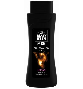 Biały Jeleń for Men Szampon Żel hipoalergiczny 2w1 z łopianem 300ml