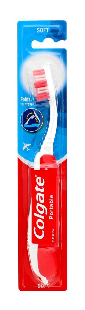 Colgate Szczoteczka Portable Travel Miękka - Mix kolorów 1szt