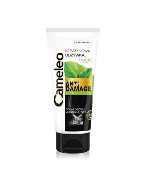 DELIA COSMETICS CAMELEO ANTI DAMAGE Ekspresowa odżywka keratynowa do włosów zniszczonych 200 ml