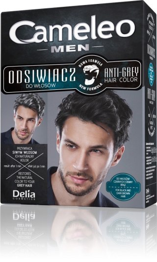 DELIA COSMETICS CAMELEO MEN Odsiwiacz dla mężczyzn do włosów czarnych i ciemny brąz