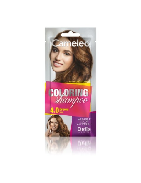 DELIA COSMETICS CAMELEO Szampon koloryzujący nr 4.0 Brąz 40ml