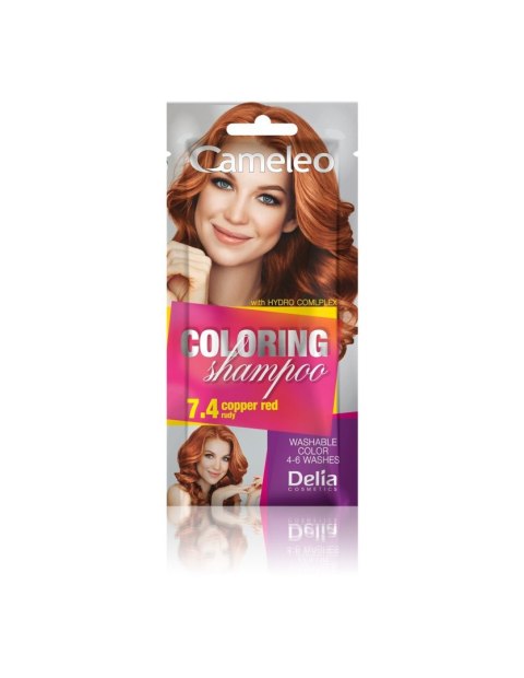 DELIA COSMETICS CAMELEO Szampon koloryzujący nr 7.4 Rudy 40ml DELIA COSMETICS CAMELEO Szampon koloryzujący nr 7.4 Rudy 40ml