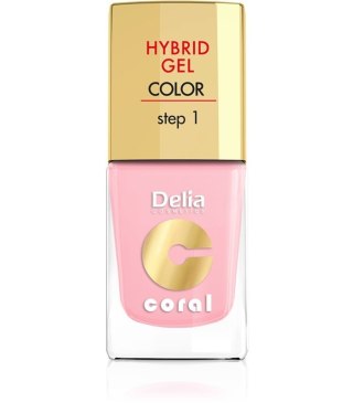 Delia Cosmetics Coral Hybrid Gel Emalia do paznokci nr 04 róż pastelowy 11ml