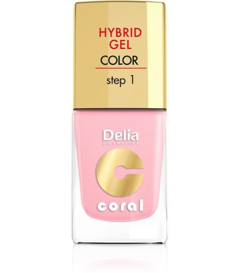 Delia Cosmetics Coral Hybrid Gel Emalia do paznokci nr 04 róż pastelowy 11ml Delia Cosmetics Coral Hybrid Gel Emalia do paznokci nr 04 róż pastelowy 11ml
