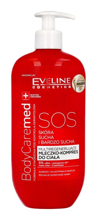 EVELINE Body Care Med+ Multiregenerujące mleczko-kompres do ciała SOS 350 ml