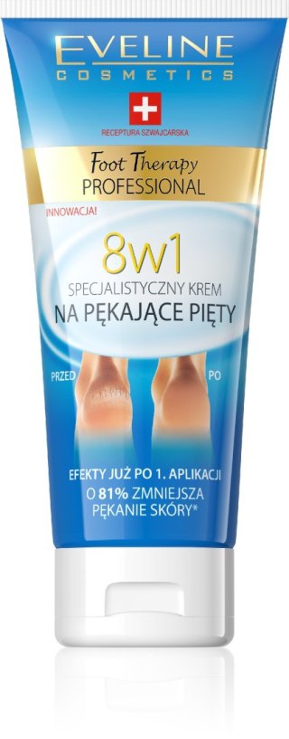 EVELINE Foot Therapy Professional Specjalistyczny krem na pękające pięty 8w1 100 ml