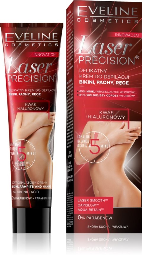 EVELINE Laser Precision Delikatny krem do depilacji - bikini, pachy, ręce 125 ml