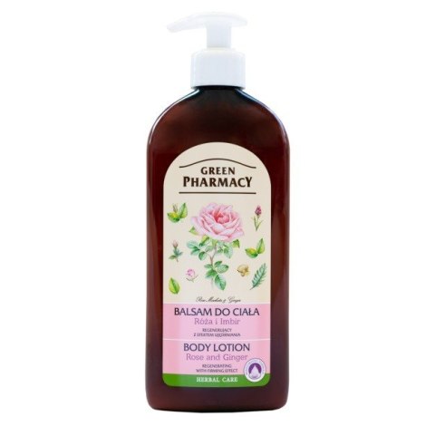 GREEN PHARMACY Balsam do ciała regenerujący Róża i Imbir 500 ml GREEN PHARMACY Balsam do ciała regenerujący Róża i Imbir 500 ml