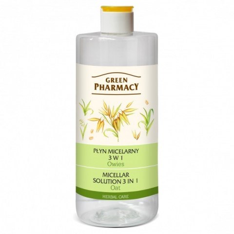 GREEN PHARMACY Płyn micelarny 3w1 z ekstraktem z owsa 500 ml