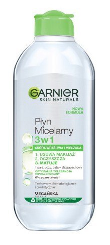 Garnier Essentials Płyn micelarny do cery normalnej i mieszanej 3w1 400ml Garnier Essentials Płyn micelarny do cery normalnej i mieszanej 3w1 400ml