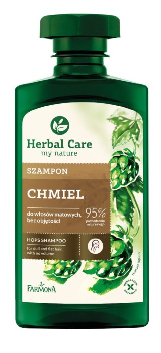 HERBAL CARE Szampon do włosów matowych bez objętości Chmiel 330 ml