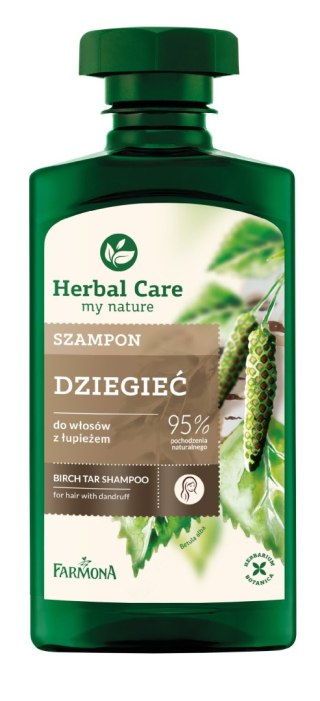 HERBAL CARE Szampon do włosów z łupieżem Dziegieć 330 ml