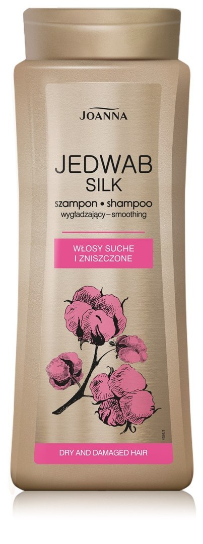 JOANNA Jedwab Silk Szampon wygładzający do włosów suchych i zniszczonych 400 ml