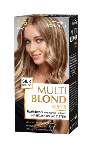 JOANNA Multi Blond Super Rozjaśniacz do pasemek i balejażu 5-6 tonów