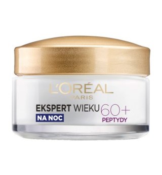 LOREAL Ekspert Wieku 60+ Przeciwzmarszczkowy Krem odbudowujący na noc 50 ml
