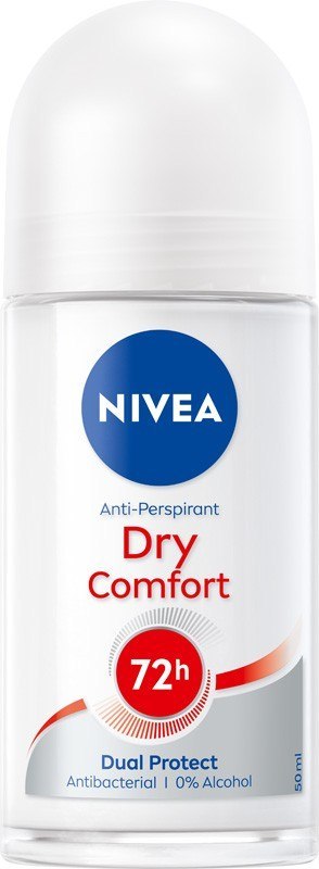 NIVEA Antyperspirant damski w kulce Dry Comfort Dual Protect 50 ml