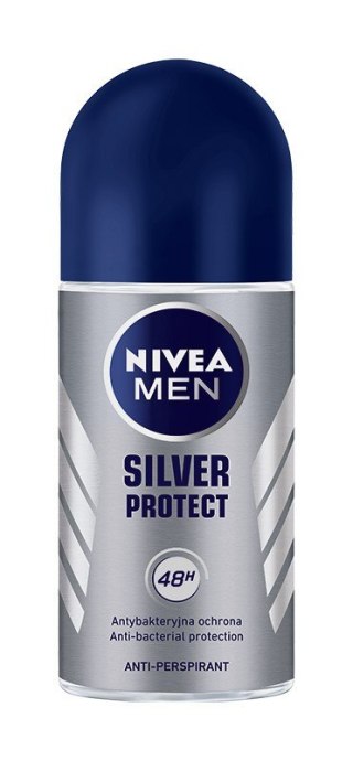 NIVEA MEN Antyperspirant w kulce Silver Protect 50 ml