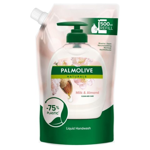 Palmolive Naturals Kremowe Mydło w płynie Milk & Almond 500ml - zapas Palmolive Naturals Kremowe Mydło w płynie Milk & Almond 500ml - zapas