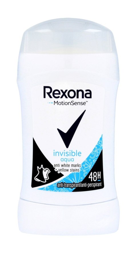 REXONA Invisible Aqua Antyperspirant damski w sztyfcie 40 ml