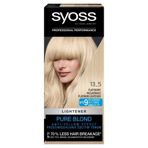 Schwarzkopf Syoss Farba do włosów 13_5 Platynowy Rozjaśniacz 1op. Schwarzkopf Syoss Farba do włosów 13_5 Platynowy Rozjaśniacz 1op.