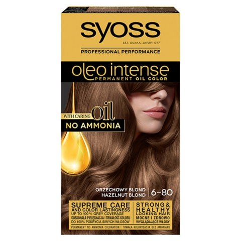Schwarzkopf Syoss Farba do włosów Oleo 6-80 orzechowy blond 1op. Schwarzkopf Syoss Farba do włosów Oleo 6-80 orzechowy blond 1op.