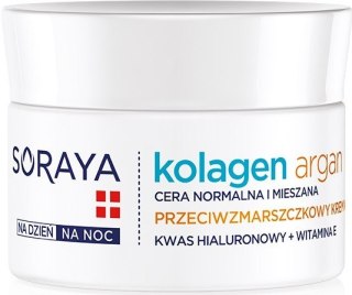 Soraya Kolagen Argan Krem nawilżający przeciwzmarszczkowy na dzień i noc 50ml