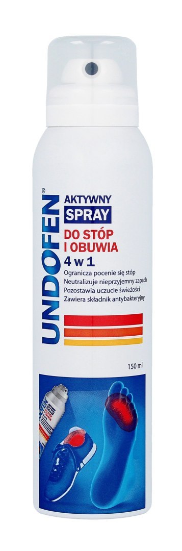 UNDOFEN Aktywny spray do stóp i obuwia 4w1 150 ml