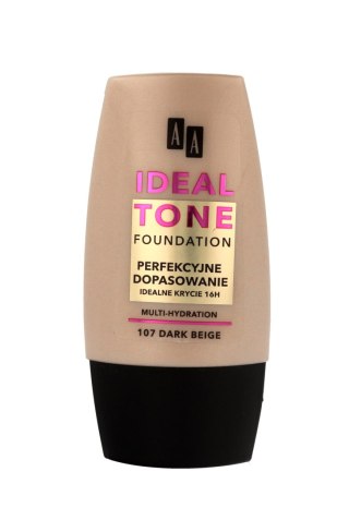 AA Make Up Ideal Tone Podkład Perfekcyjne Dopasowanie nr 107 dark beige 30ml