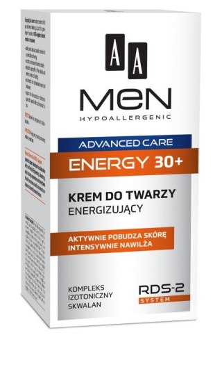 AA Men Adventure Care Krem do twarzy Energy 30+ energizujący 50ml