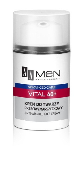 AA Men Adventure Care Krem do twarzy Vital 40+ przeciwzmarszczkowy 50ml