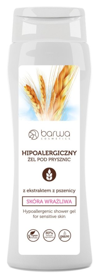 BARWA Hipoalergiczna Żel pod prysznic z ekstraktem z Pszenicy - skóra wrażliwa 400ml