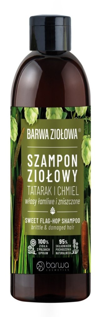 BARWA Ziołowa Szampon do włosów Tatarak & Chmiel - włosy łamliwe i zniszczone 250ml